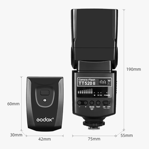 แฟลชไร้สาย Godox TT520II สำหรับกล้อง Canon Nikon <span class=keywords><strong>Panasonic</strong></span> Olympus Pentax ของแท้จาก Godox - Product Image 3