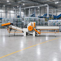 Broyeur de bouteilles PET multifonctionnel automatique 160KW, broyeur de plastique intelligent, prix d'usine
