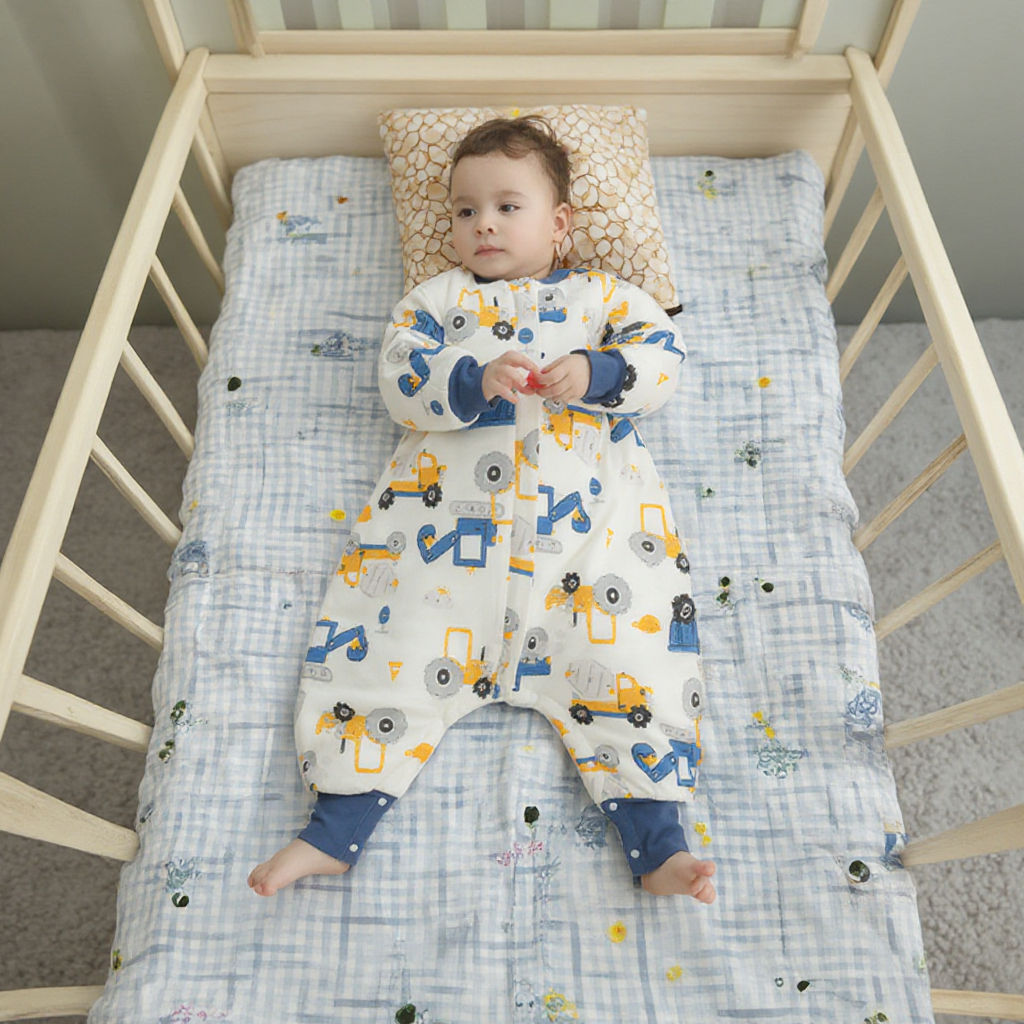 Cotton Tree's Thickened Anti-Kick Quilt Pure Cotton Baby Sleeping