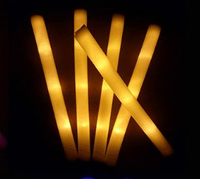 Bâtons en mousse allumés LED bâtons souples rallye Rave baguettes lumineuses multicolore Cheer clignotant Tube Concert pour les festivals fête