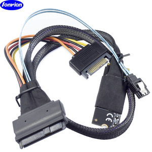 Câble haute vitesse Ionrion M.2 Sff 8643 vers U.2 Mini Sas 8639 avec Sata 15p7p pour serveur - Product Image 5