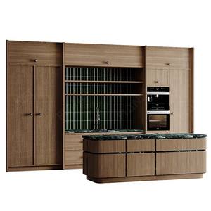 <span class=keywords><strong>Cucina</strong></span> in Legno Massello Classica a Prezzo di Fabbrica, Design Marrone con Isola, Mobili da <span class=keywords><strong>Cucina</strong></span> all'Ingrosso - Product Image 4
