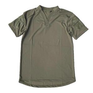 T-shirt tattica da uomo a maniche corte in nylon ed elastan ad asciugatura rapida per allenamento sportivo all'aperto ed escursionismo - Product Image 1