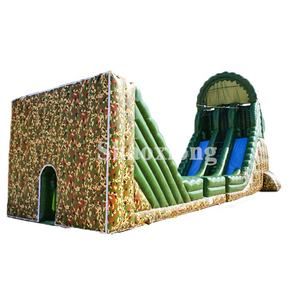 Jeu de balles gonflables Zip-line Énorme Boot Camp Gonflable Hippo Zip Line Zipeline Slide - Product Image 4