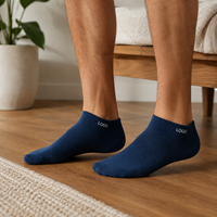 Chaussettes basses pour hommes personnalisées, respirantes, décontractées, avec logo, OEM ODM, faible MOQ, fabricant en gros