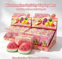 Jouet Squishy Mignon en Forme de Tranche de Pastèque, à Rebond Lent, Doux à Presser, Fruits Simulés, Anti-Stress, Jouets Sensoriels pour Enfants