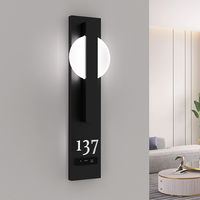 EZD Éclairage LED pour chambre d'hôtel Numéro de chambre Plaque de porte ADA Braille Wayfinding Signage pour appartement Plaque de porte