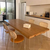 Moderner Luxus-Esstisch aus Acryl für Zuhause oder Hotel Elegante Esszimmer-oder Bar möbel
