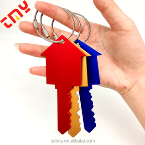 Tùy Chỉnh Cá Nhân Vui Số Lượng Lớn Hình Dạng Chìa Khóa Sân Bay Vali Bền Trống Kim Loại Nhôm Hành Lý Thẻ - Product Image 2