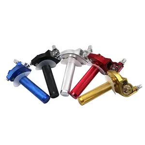 Custom-made modified motorcycle hand grip adjustable CNC turning aluminum titanium steel rotatable motorcycle throttle grip