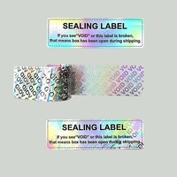 Sélecteur inviolable de haute qualité nul si sceau cassé logo de sécurité garantie autocollants impression personnalisée hologramme étiquette autocollante vide