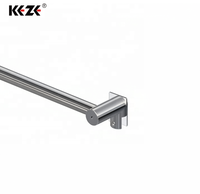 Tige de support murale ajustable certifiée CE Barre de traction pour porte de douche robuste pour l'installation de vitres de salle de bain et d'hôtel