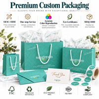 Sacs shopping personnalisés avec logo, poignées en corde de coton, sacs cadeaux verts pour toutes les occasions, sacs cadeaux pour invités de mariage, sacs cadeaux pour la vente au détail, spa, bijoux