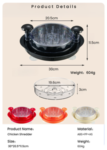 Wholesale Hot Selling Plastic Manual Chicken Breast Shredder <b>Tool</b> <b>BBQ</b> Accessories for Home Kitchen Meat Shredding Steak Usage - Product Image 5