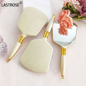 Low Moq Makeup Handheld Mirror Private Label Single Side Vanity Hand Mirror Handle Cosmetic Mirror for Women - Product Image 2