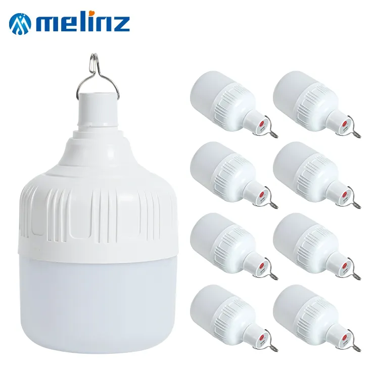 Haut standard 10w 20w 30w 40w 50w Rechargeable d'urgence ampoule LED ampoule d'urgence ampoule lumières