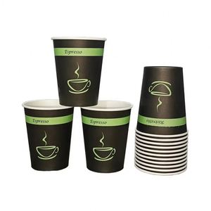Comgesi Couvercle de tasse à café jetable en papier écologique de 4 oz, design personnalisé en feuille d'or, simple paroi, biodégradable, revêtement PE, Anhui - Product Image 3