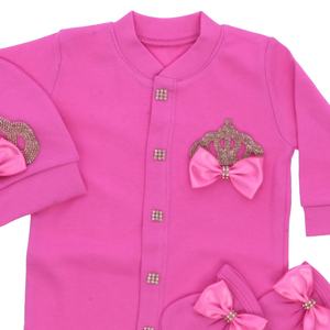 100% coton tricoté manches flottantes printemps bébé filles nouveau-né haute qualité luxe moderne à manches longues en gros personnalisé bébé barboteuse - Product Image 3