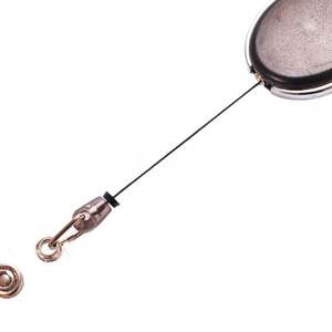 Porte-badge rétractable avec logo personnalisé, en plastique ABS et métal, couleur personnalisée - Product Image 3