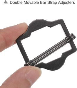 Metal Adjuster Slide Buckles Webbing <b>Strap</b> Roller Pin Clip Buckle Tri Glide For Vest Suit <b>Bag</b> <b>Replacement</b> Part - Product Image 3
