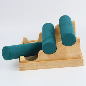 ชั้น<span class=keywords><strong>ว</strong></span>างของแบบย้อนยุคสีเขียวทำจากไม้ไผ่และเครื่องประดับ - Product Image 3
