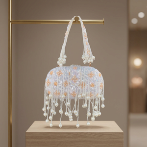 Pochette pour femme de style traditionnel BS INTERNATIONAL, élégante, de style vintage, avec fermeture éclair, en cuir véritable, imperméable, durable, amovible - Product Image 3