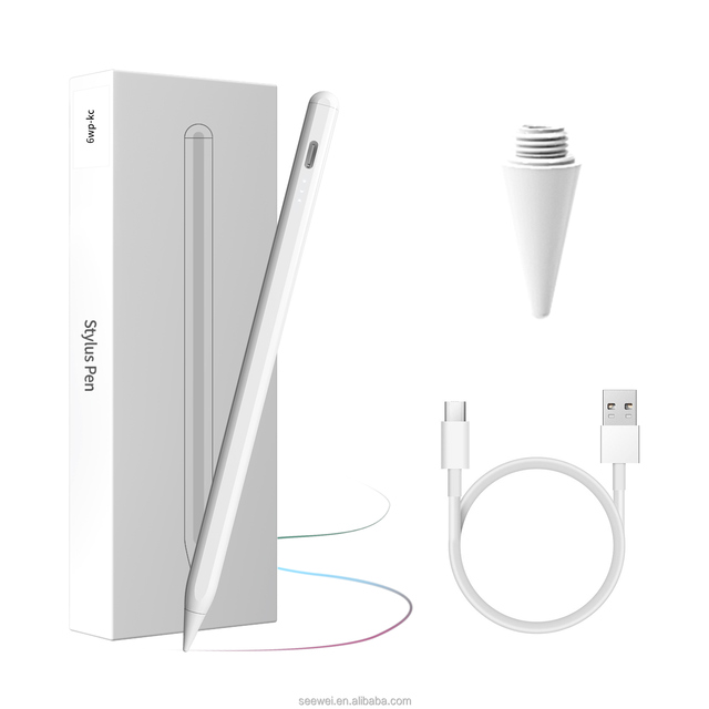 Pencil for ipad Stylus Pencil Fully Charged in 5 Minutes for ipad Apple Three Grid Battery Display Touch Pen