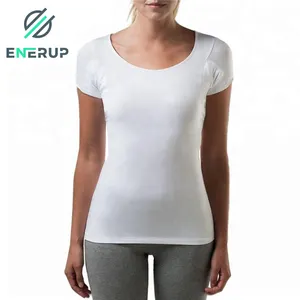 Enerup कस्टम थोक मोडल विरोधी गंध नमी Wicking महिलाओं के Sweatproof टी शर्ट नीचे का कपड़ा
