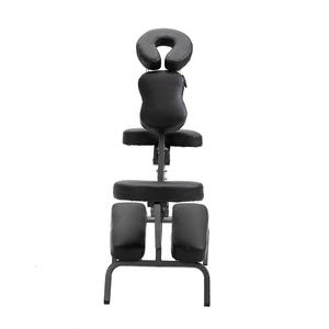 Tragbarer <span class=keywords><strong>Massage</strong></span>-Faltstuhl aus Leder für den Einsatz vor Ort, mit Reisetasche, 210,5*97CM, Schwarz/Blau, 12,7KG für den Körper RB - Product Image 6