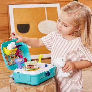 Plastic Voorschoolse Dierenverzorgingsspeelgoed Rollenspel Dokterset Dierenspelletjes Voeren Hondenrugzak Kinderen Cadeaus Schattig Hondenspeelgoed - Product Image 2