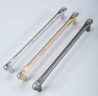 Poignée de meuble en alliage de zinc luxueuse en forme de diamant, accessoires de quincaillerie de cuisine pour hôtels et centres commerciaux de luxe