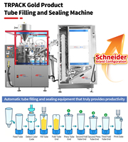 Machine de remplissage et de scellage de tubes compressibles entièrement automatique de haute précision avec PLC et engrenages pour l'emballage de dentifrice et de cosmétiques