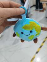 Porte-clés mignon en peluche Terre, pendentif planète de dessin animé, breloque souple pour sac, mini globe pour sacs à dos, voitures, cadeaux