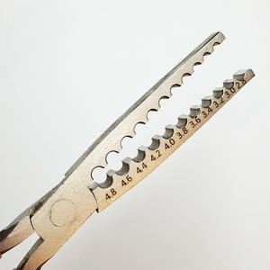 Pince à sertir rouge en acier au carbone pour bricolage Poignée en plastique souple à mâchoire dentelée OEM - Product Image 5