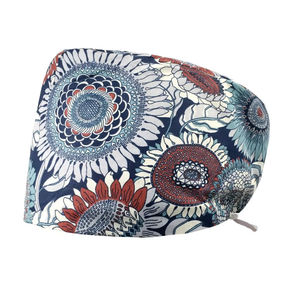 Custom Unisex <b>Nurse</b> Scrub Caps Breathable Cotton & Polyester Digital Printed Logo Medical Dental Hair Headwear Seamless Fusing - Product Image 6