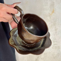 Tasses en céramique rétro japonaises - Tasses de style zen pour cadeaux créatifs, tasses à eau en poterie artisanale, mugs, tasses à café, tasses de bureau