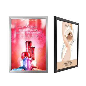 Quảng Cáo ảnh <span class=keywords><strong>Backlit</strong></span> bạc đen hộp đèn treo tường mỏng vuông nhôm chụp Khung phim Áp phích hengyuan HY-16 - Product Image 3