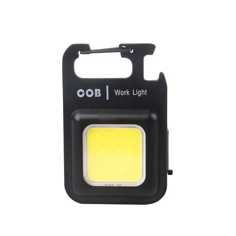Маленький карманный перезаряжаемый магнитный мини-светильник COB для кемпинга