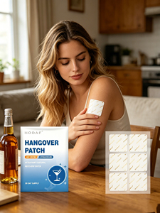 Patch transdermique anti-gueule de bois de qualité supérieure avec logo personnalisé, vitamines essentielles, soin de la peau, aide à la prévention de l'alcoolisation - Product Image 6