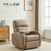 Home Wohnzimmer Bequemes Leders ofa Schaukel stuhl