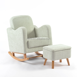 Sillón Mecedora de Maternidad para Lactancia y Descanso con Taburete - Product Image 1