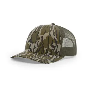 Vente en gros mode d'été de haute qualité en stock quantité minimale de commande bas chapeau de camionneur camouflage richardson 112 camouflage unisexe coloré 6 panneaux