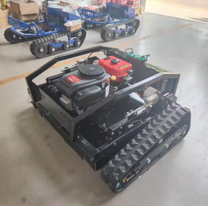 Approuvé CE EPA, tout-terrain 1. Tondeuse à gazon robotisée autotractée 2. Robot télécommandé 3. Chenilles en caoutchouc pour l'agriculture 4. Herbe - Product Image 6