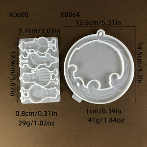 Moule en silicone pour résine fait main, style DIY, ornements décoratifs et outils pour gâteaux, pour la fabrication de résine, moule en plâtre - Product Image 3