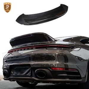 Aileron arrière de queue de canard de voiture de Style <span class=keywords><strong>SC</strong></span> pour aile en Fiber de carbone sèche Porsche 992 - Product Image 1