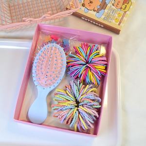 Set di corde per capelli con fascia rosa per ragazze fascia per capelli per bambini scatola regalo per capelli in scatola fermagli per capelli - Product Image 2