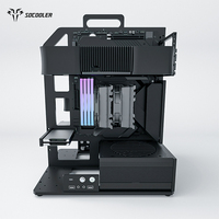 Socooler RX 6750 GRE GPU Support Nouveau Design Aluminium Aerometal Case ATX Gaming PC Box Computer Case pour PC Gaming