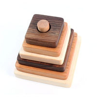 Bloques de construcción educativos para niños, juguete educativo de madera Natural de alta calidad de Vietnam, Montessori