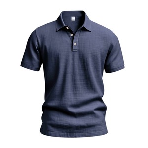 Camiseta Polo de Hombre de Tela Tejida Personalizada, OEM ODM, Manga Corta, Cuello Camisero, Marca Privada - Product Image 3