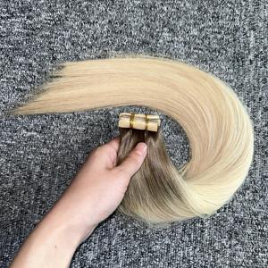 Facile à appliquer et à enlever la colle sûre Extensions <span class=keywords><strong>de</strong></span> cheveux russes Vente en gros Extensions avec bande Injection <span class=keywords><strong>de</strong></span> cheveux humains - Product Image 6